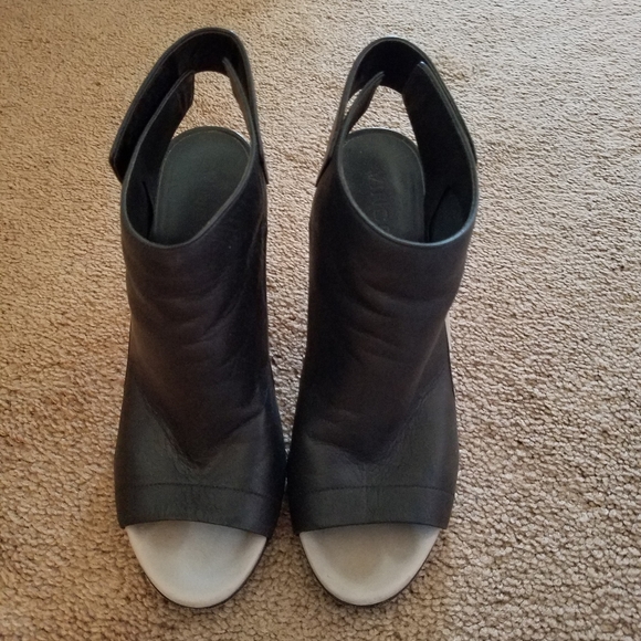 vince shearling mules